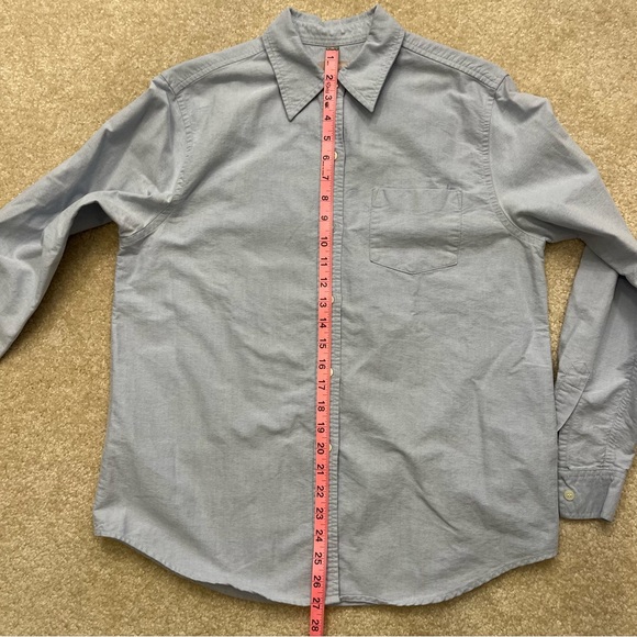 J Crew Shirt Womens Small Blue Chambray Pocket Button Up Outdoors Casual Ladies - Picture 6 of 7